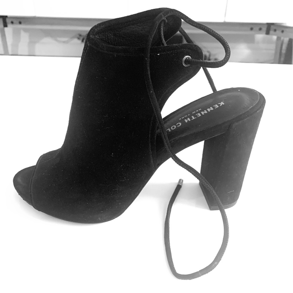 Kenneth Cole Suede Block Heels